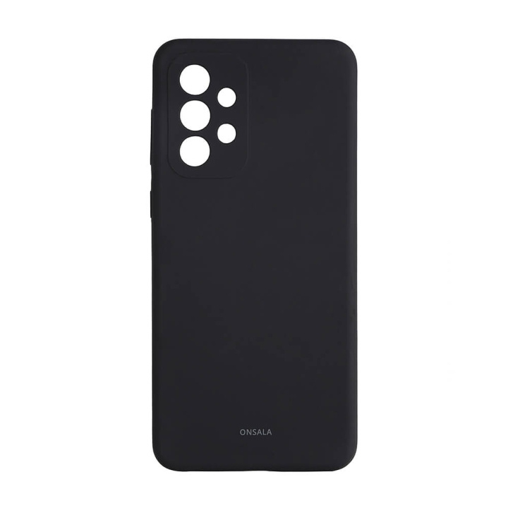 Onsala Suojakuori Silikooni Black - Samsung A33 ryhmässä ÄLYPUHELIMET JA TABLETIT / Puhelimen suojakotelo / Samsung @ TP E-commerce Nordic AB (C12617)
