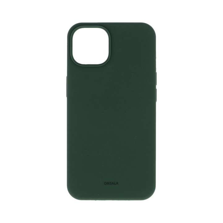 Onsala Mobilecover Silicone iPhone 13 Olive Green ryhmässä ÄLYPUHELIMET JA TABLETIT / Puhelimen suojakotelo / Apple / iPhone 13 / Kuoret @ TP E-commerce Nordic AB (C12619)