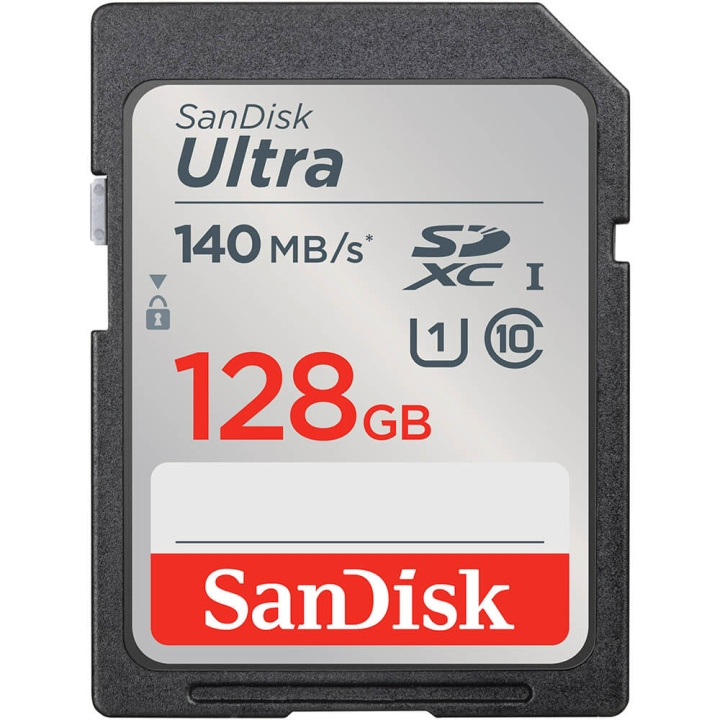 SANDISK Muistikortti SDXC Ultra 128GB 140MB/s ryhmässä KODINELEKTRONIIKKA / Tallennusvälineet / Muistikortit / SD/SDHC/SDXC @ TP E-commerce Nordic AB (C12626)