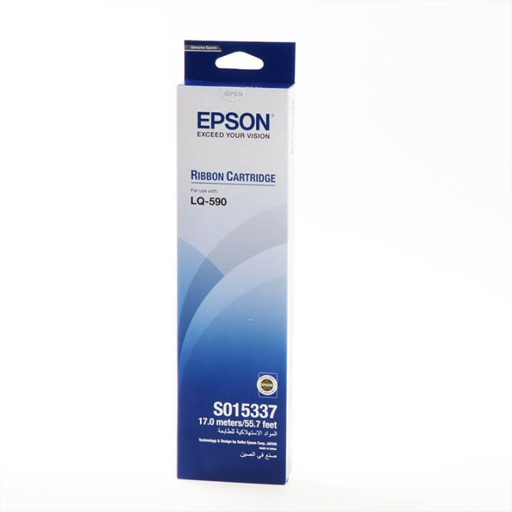 EPSON Ribbon C13S015337 S015337 Black ryhmässä TIETOKOONET & TARVIKKEET / Tulostimet & Tarvikkeet / Musteet ja väriaineet / Mustepatruunat / Epson @ TP E-commerce Nordic AB (C12663)