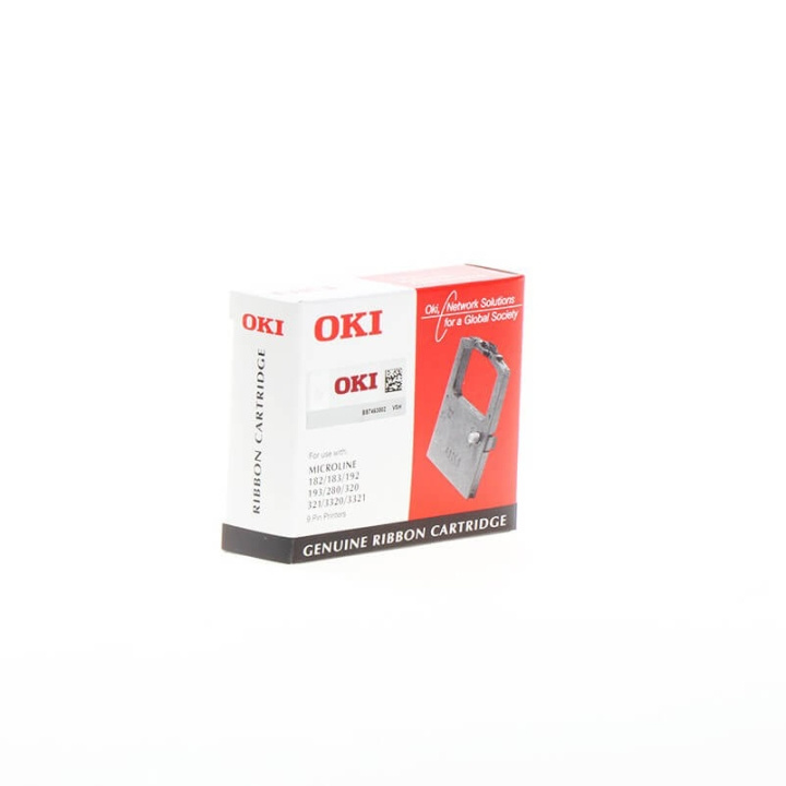OKI Ribbon 09002303 Black ryhmässä TIETOKOONET & TARVIKKEET / Tulostimet & Tarvikkeet / Musteet ja väriaineet / Toner / OKI @ TP E-commerce Nordic AB (C12669)