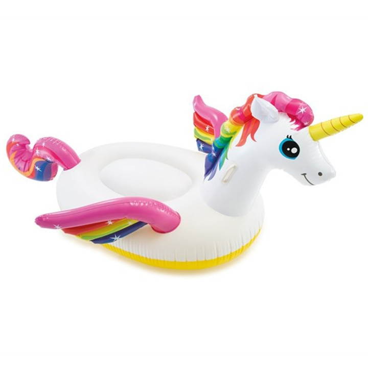  Intex Unicorn Ride-On, 201x140x97cm ryhmässä LELUT, TUOTTEET LAPSILLE JA VAUVOILLE / Ulkoleut / Kylpylelut @ TP E-commerce Nordic AB (C12764)