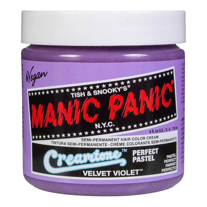 Manic Panic Classic Cream Pastel Velvet Violet ryhmässä KAUNEUS JA TERVEYS / Hiukset &Stailaus / Hiustenhoito / Hiusväri / Hiusväri & Väripommi @ TP E-commerce Nordic AB (C12910)