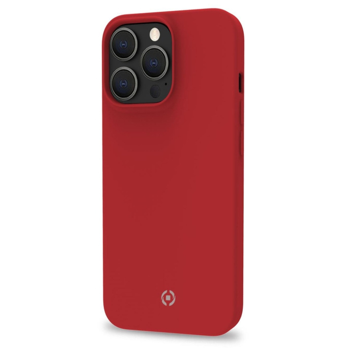 Celly Cromo Soft rubber case iPhone 14 Pro, Röd ryhmässä ÄLYPUHELIMET JA TABLETIT / Puhelimen suojakotelo / Apple / iPhone 14 @ TP E-commerce Nordic AB (C12978)