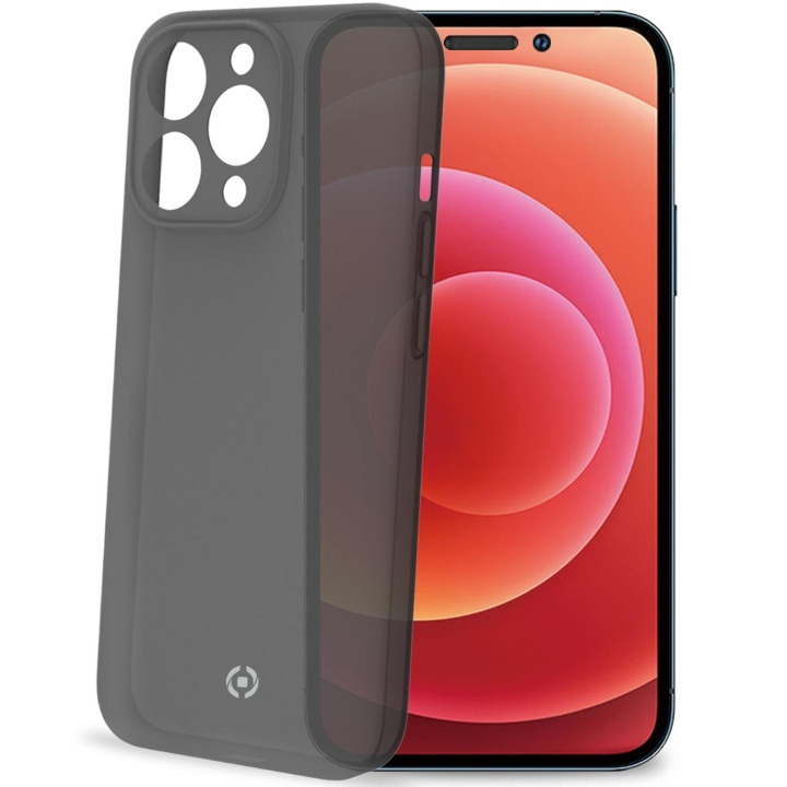 Celly SPACE Super Thin Case iPhone 14 Pro, Svart ryhmässä ÄLYPUHELIMET JA TABLETIT / Puhelimen suojakotelo / Apple / iPhone 14 @ TP E-commerce Nordic AB (C12996)