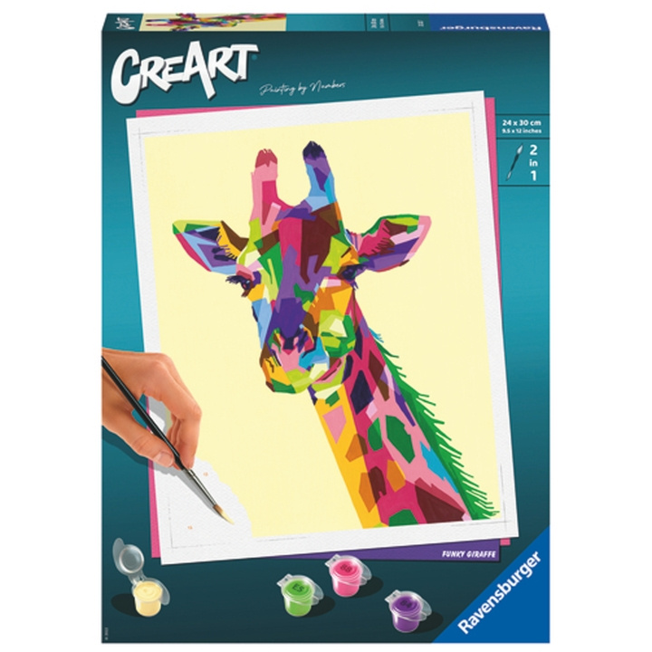 Ravensburger CreArt Funky Giraffe ryhmässä LELUT, TUOTTEET LAPSILLE JA VAUVOILLE / Leikkikalut, Askartelu &Pelit / Käsityöt @ TP E-commerce Nordic AB (C13035)