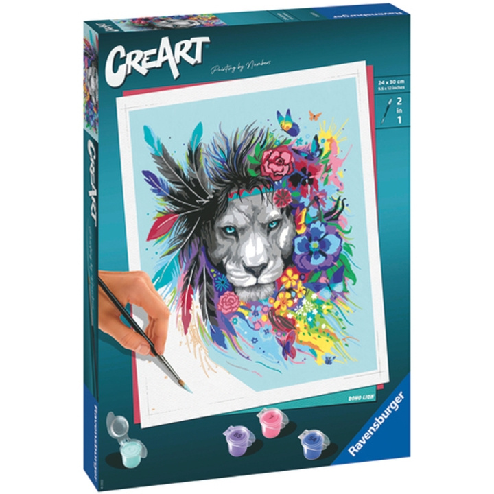 Ravensburger CreArt Boho Lion ryhmässä LELUT, TUOTTEET LAPSILLE JA VAUVOILLE / Leikkikalut, Askartelu &Pelit / Käsityöt @ TP E-commerce Nordic AB (C13038)