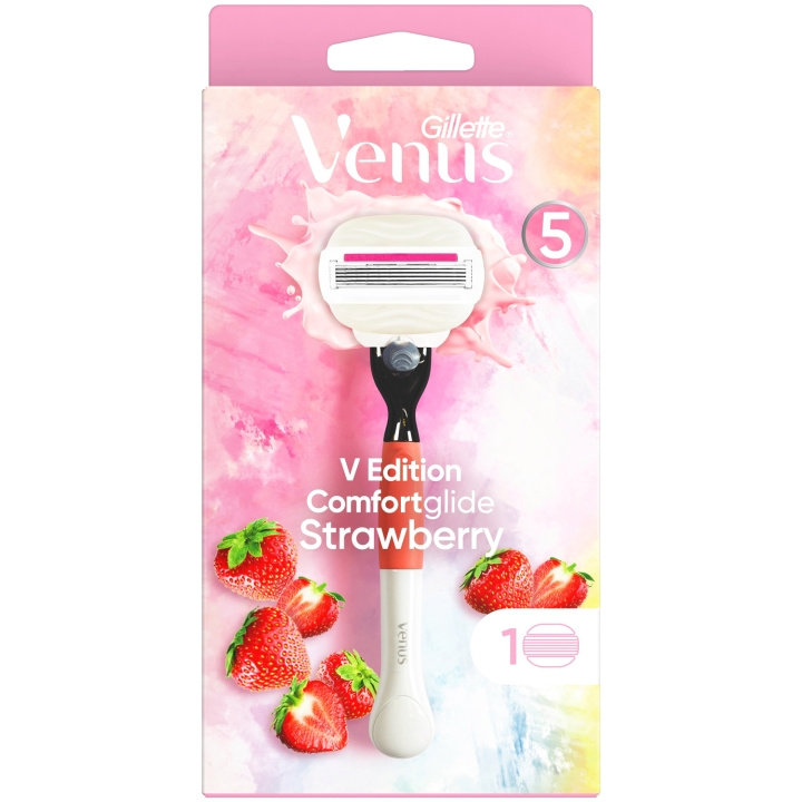 Gillette Venus Rakhyvel Comfortglide Strawberry 1st rakblad ryhmässä KAUNEUS JA TERVEYS / Hiukset &Stailaus / Sheivaus ja trimmaus / Partahöylät & Tarvikkeet @ TP E-commerce Nordic AB (C13120)