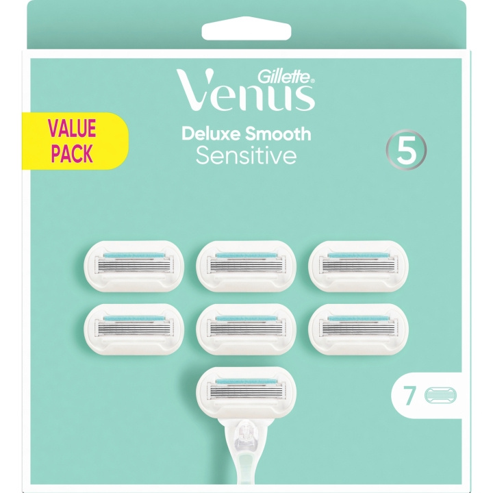 Gillette Venus Rakblad Extra Smooth Sensitive 7st ryhmässä KAUNEUS JA TERVEYS / Hiukset &Stailaus / Sheivaus ja trimmaus / Partahöylät & Tarvikkeet @ TP E-commerce Nordic AB (C13129)