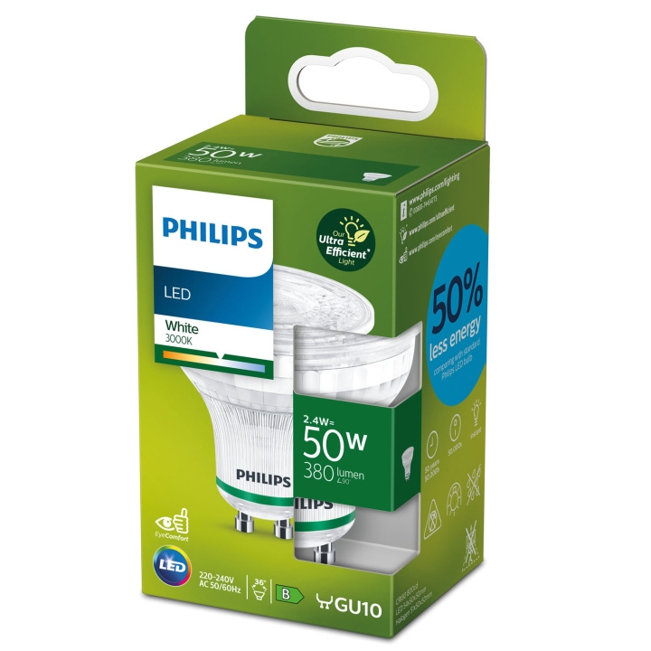 Philips LED GU10 Spot 50W 380lm Energiklass B ryhmässä KODINELEKTRONIIKKA / Valaistus / LED-lamput @ TP E-commerce Nordic AB (C13215)