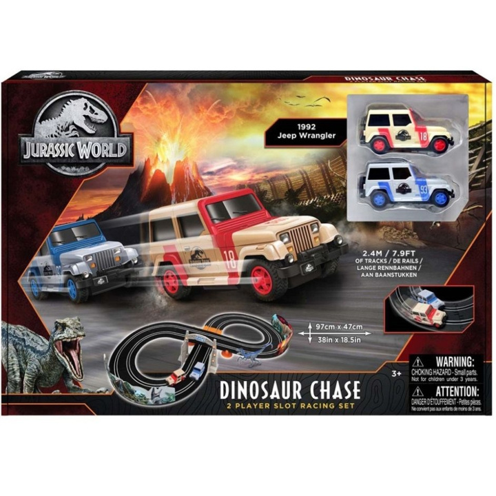 Jurassic World Dinosaur Chase Race Track ryhmässä LELUT, TUOTTEET LAPSILLE JA VAUVOILLE / Leikkikalut, Askartelu &Pelit / Autoradat @ TP E-commerce Nordic AB (C13236)