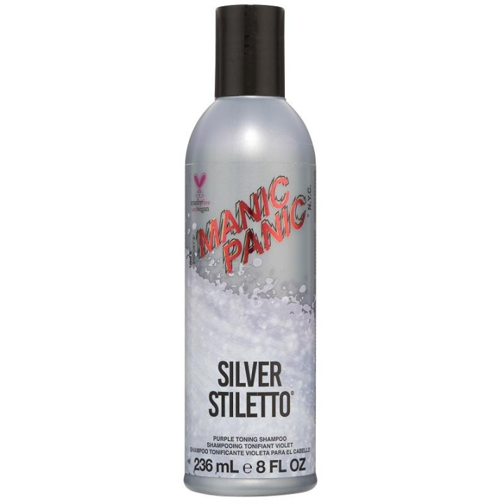 Manic Panic Silver Stiletto Shampoo 236ml ryhmässä KAUNEUS JA TERVEYS / Hiukset &Stailaus / Hiustenhoito / Hiusväri / Hopeinen shampoo @ TP E-commerce Nordic AB (C13296)