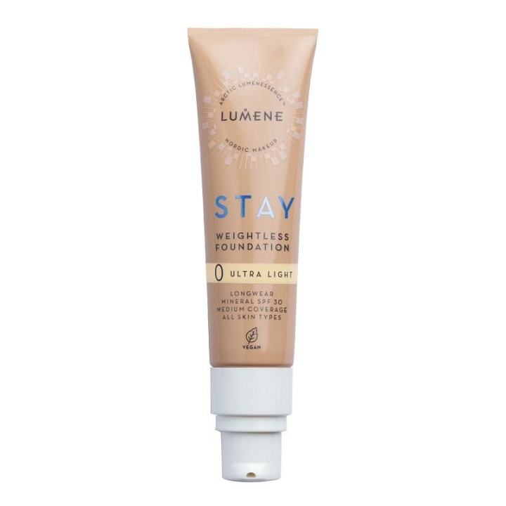 Lumene Stay Weightless Foundation Spf30 Ultra Light 30ml ryhmässä KAUNEUS JA TERVEYS / Meikit / Meikit Kasvot / Meikkivoide @ TP E-commerce Nordic AB (C13505)