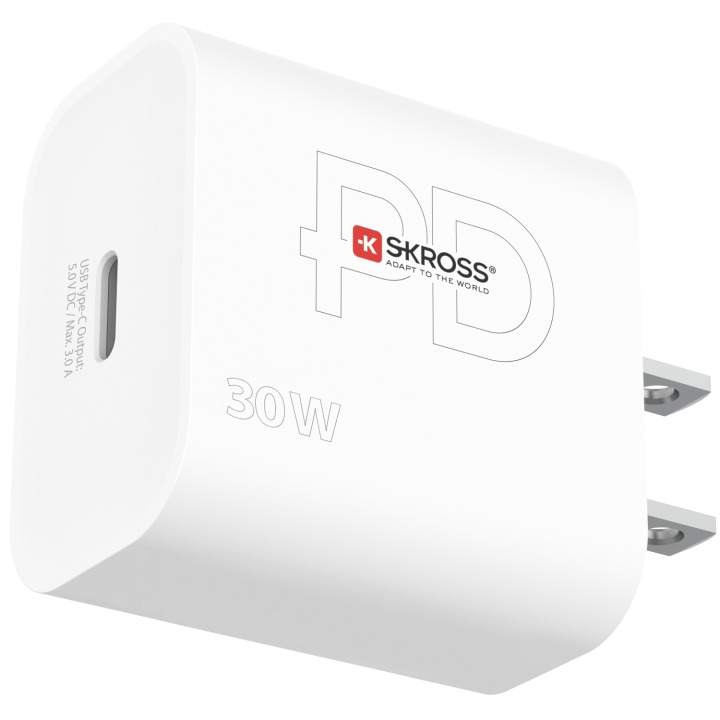 SKROSS Power Charger US/Japan mfl. 1xUSB-C PD 30W ryhmässä KOTI, TALOUS JA PUUTARHA / Sähkö & Valaistus / Matkasovittimet @ TP E-commerce Nordic AB (C13650)