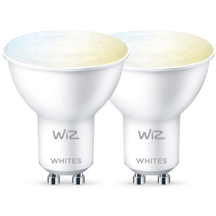 WiZ 2-pack WiFi Smart LED GU10 50W Varm-kallvit ryhmässä KODINELEKTRONIIKKA / Valaistus / LED-lamput @ TP E-commerce Nordic AB (C13665)