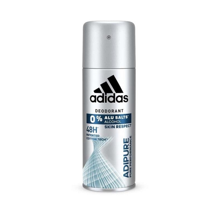 Adidas Adipure 48h Deospray 200ml ryhmässä KAUNEUS JA TERVEYS / Tuoksut & Parfyymit / Deodorantit / Miesten deodorantit @ TP E-commerce Nordic AB (C13707)