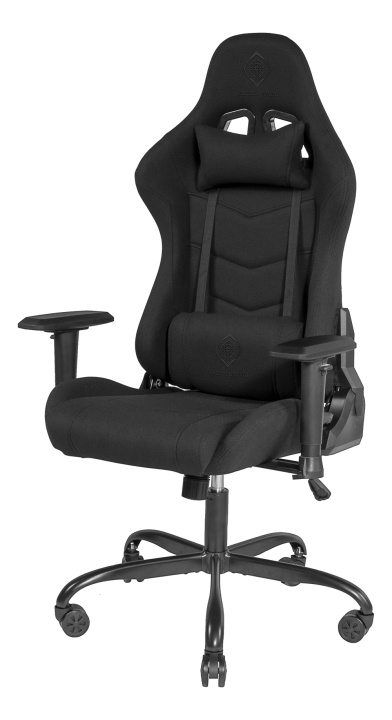 DELTACO GAMING DC220 Gaming chair, Fabric, iron frame, Black ryhmässä TIETOKOONET & TARVIKKEET / GAMING / Pelituolit @ TP E-commerce Nordic AB (C13803)