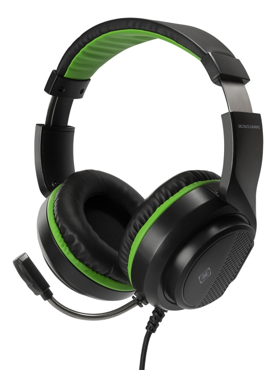 Deltaco Gaming Headset for XBOX Series X / S, 2m cable, 40mm element, black ryhmässä KODINELEKTRONIIKKA / Pelikonsolit & Tarvikkeet / Xbox Series X / Tarvikkeet @ TP E-commerce Nordic AB (C13817)