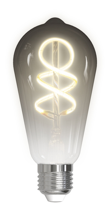 DELTACO SMART HOME FILAMENT LED-lampa, E27, WiFI, 5.5W, 1800K-6500K ryhmässä KOTI, TALOUS JA PUUTARHA / Älykodit / Älykäs valaistus @ TP E-commerce Nordic AB (C13838)