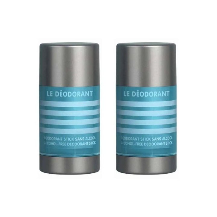 2-pack Jean Paul Gaultier Le Male Deostick 75ml ryhmässä KAUNEUS JA TERVEYS / Tuoksut & Parfyymit / Deodorantit / Miesten deodorantit @ TP E-commerce Nordic AB (C13879)