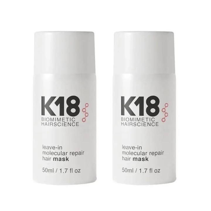 2-pack K18 Leave-In Molecular Repair Hair Mask 50ml ryhmässä KAUNEUS JA TERVEYS / Hiukset &Stailaus / Hiustenhoito / Hiusnaamio @ TP E-commerce Nordic AB (C13887)
