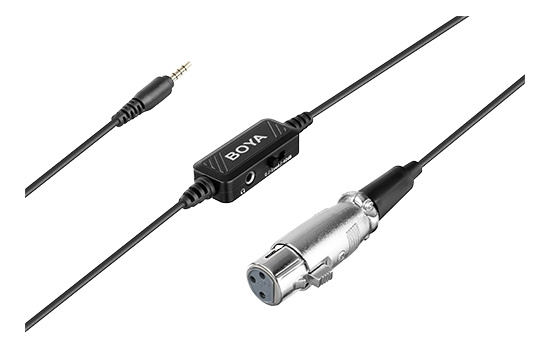 BOYA XLR to TRRS adapter cable ryhmässä KODINELEKTRONIIKKA / Ääni & Kuva / Kädessä pidettävät mikrofonit @ TP E-commerce Nordic AB (C13928)