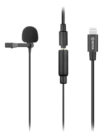 BOYA Lavalier Microphone for iOS device ryhmässä KODINELEKTRONIIKKA / Ääni & Kuva / Kädessä pidettävät mikrofonit @ TP E-commerce Nordic AB (C13941)