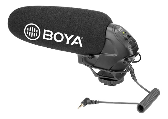 BOYA Super-cardioid Shotgun Microphone ryhmässä KODINELEKTRONIIKKA / Ääni & Kuva / Kädessä pidettävät mikrofonit @ TP E-commerce Nordic AB (C13946)