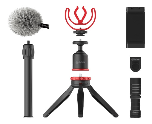 BOYA Vlogging Kit ryhmässä KODINELEKTRONIIKKA / Ääni & Kuva / Kädessä pidettävät mikrofonit @ TP E-commerce Nordic AB (C13963)