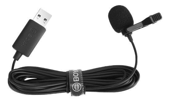 Boya Lavalier USB Microphone ryhmässä KODINELEKTRONIIKKA / Ääni & Kuva / Kädessä pidettävät mikrofonit @ TP E-commerce Nordic AB (C13977)