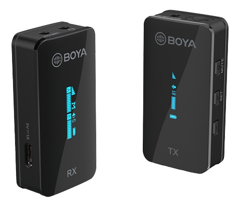 Boya Ultracompact 2.4GHz Dual-channel Wireless Microphone 1+1 ryhmässä KODINELEKTRONIIKKA / Ääni & Kuva / Kädessä pidettävät mikrofonit @ TP E-commerce Nordic AB (C13983)