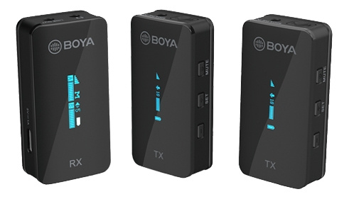 Boya Ultracompact 2.4GHz Dual-channel Wireless Microphone 1+2 ryhmässä KODINELEKTRONIIKKA / Ääni & Kuva / Kädessä pidettävät mikrofonit @ TP E-commerce Nordic AB (C13984)