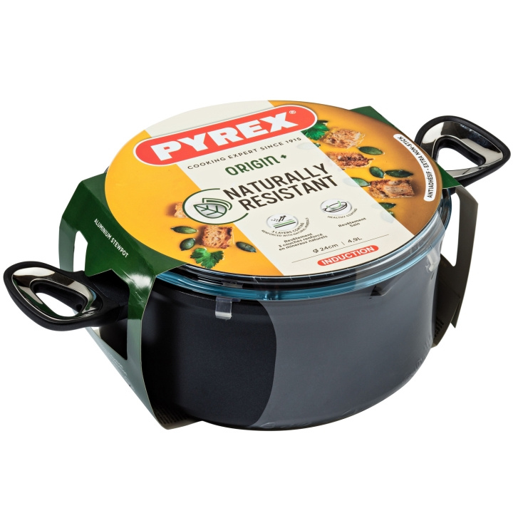 Pyrex Gryta 4,9L MED LOCK ORIGIN+ ryhmässä KOTI, TALOUS JA PUUTARHA / Keittiövälineet / Padat ja kattilat @ TP E-commerce Nordic AB (C14087)