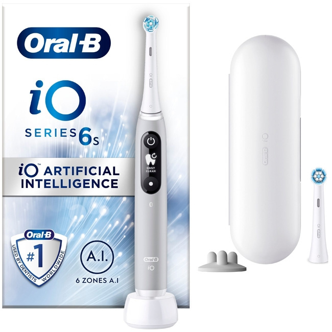 Oral B Eltandborste iO6 Series M6 Gre ryhmässä KAUNEUS JA TERVEYS / Suunhoito / Sähköhammasharjat @ TP E-commerce Nordic AB (C14135)