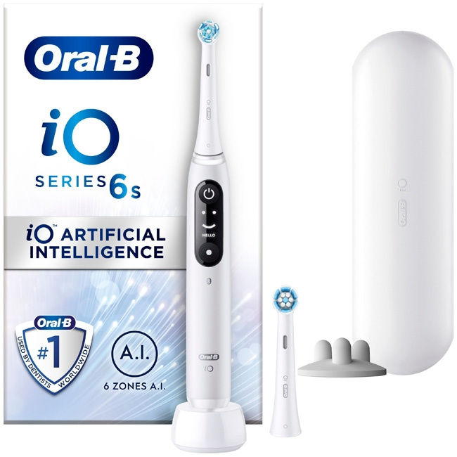 Oral B Eltandborste iO6 Series M6 Whi ryhmässä KAUNEUS JA TERVEYS / Suunhoito / Sähköhammasharjat @ TP E-commerce Nordic AB (C14137)