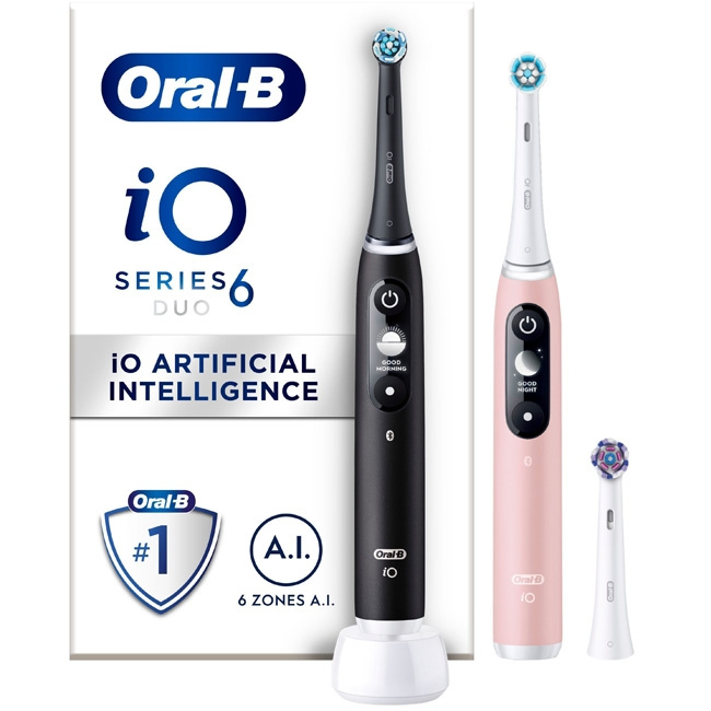 Oral B Eltandborste iO6 Series M6 Bla ryhmässä KAUNEUS JA TERVEYS / Suunhoito / Sähköhammasharjat @ TP E-commerce Nordic AB (C14144)