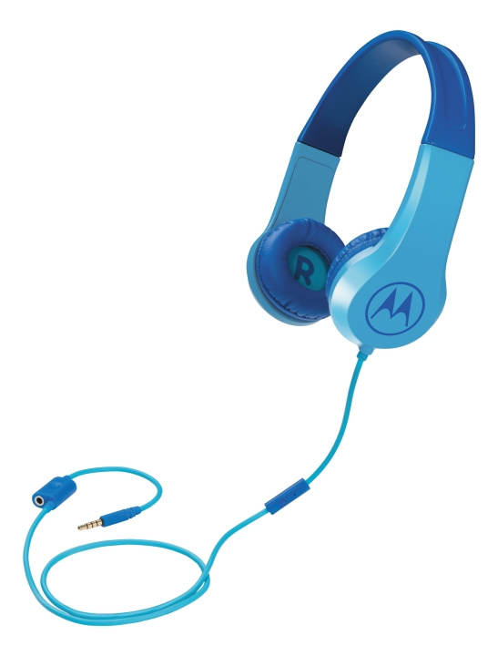 Motorola Headphones Kids wired Squads 200, Blue ryhmässä KODINELEKTRONIIKKA / Ääni & Kuva / Kuulokkeet & Tarvikkeet / Kuulokkeet @ TP E-commerce Nordic AB (C14184)