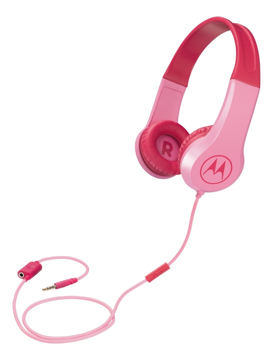 Motorola Headphones Kids wired Squads 200, Pink ryhmässä KODINELEKTRONIIKKA / Ääni & Kuva / Kuulokkeet & Tarvikkeet / Kuulokkeet @ TP E-commerce Nordic AB (C14185)
