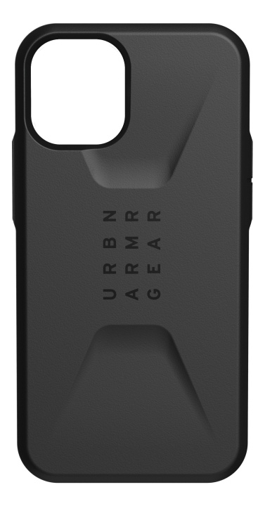 UAG iPhone 12 Mini Civilian Cover Black ryhmässä ÄLYPUHELIMET JA TABLETIT / Puhelimen suojakotelo / Apple / iPhone 12 Mini / Kuoret @ TP E-commerce Nordic AB (C14336)