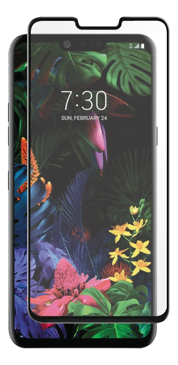 Panzer LG G8 ThinQ, Full-Fit Glass, Black ryhmässä ÄLYPUHELIMET JA TABLETIT / Puhelimen suojakotelo / Muut mallit @ TP E-commerce Nordic AB (C14485)