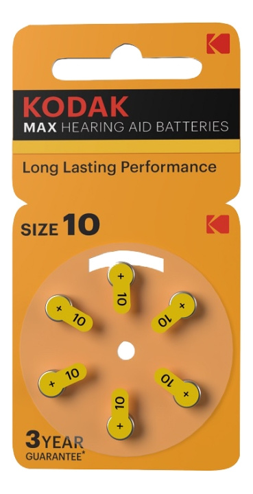 Kodak hearing aid P10 battery (6 pack) ryhmässä KODINELEKTRONIIKKA / Paristot & Laturit / Akut / Paristot kuulolaitteisiin @ TP E-commerce Nordic AB (C14526)