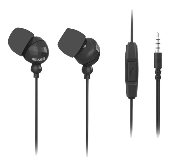 Maxell Plugz + mic Earphone ryhmässä KODINELEKTRONIIKKA / Ääni & Kuva / Kuulokkeet & Tarvikkeet / Kuulokkeet @ TP E-commerce Nordic AB (C14630)