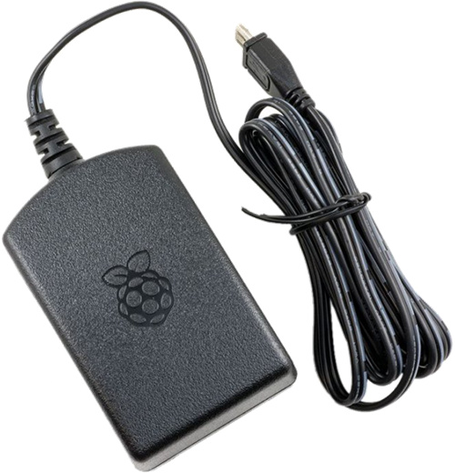 Virallinen Raspberry Pi -virtasovitin, Micro USB, 5,1V, 2,5A, Eurooppa ryhmässä TIETOKOONET & TARVIKKEET / Tietokoneen komponentit / Raspberry Pi @ TP E-commerce Nordic AB (C14656)