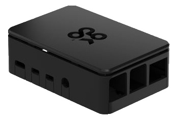 OKdo Raspberry Pi 4 standard case, 3 piece design, black ryhmässä TIETOKOONET & TARVIKKEET / Tietokoneen komponentit / Raspberry Pi @ TP E-commerce Nordic AB (C14657)