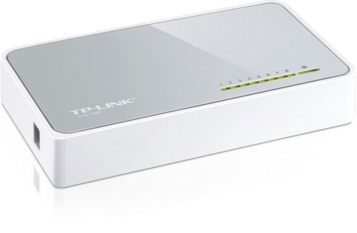 TP-LINK verkkokytkin, 8 porttia, 10/100 Mbps, RJ45, Auto MDI/MDIX ryhmässä TIETOKOONET & TARVIKKEET / Verkko / Kytkimet @ TP E-commerce Nordic AB (C14700)
