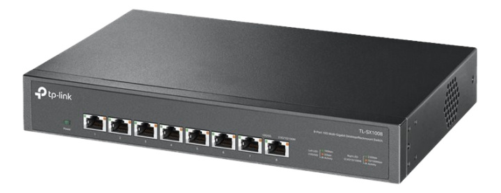 TP-Link 8-Port 10G Multi-Gigabit Switch ryhmässä TIETOKOONET & TARVIKKEET / Verkko / Kytkimet / 10/100/1000Mbps @ TP E-commerce Nordic AB (C14711)