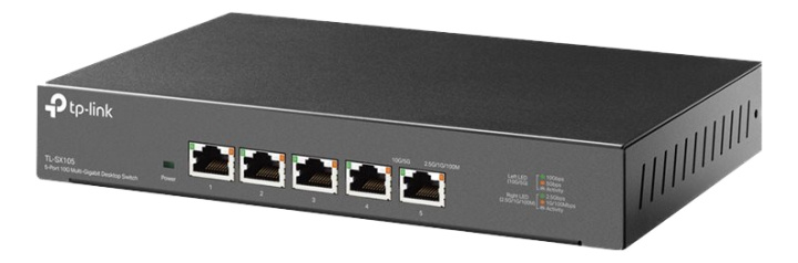 TP-Link 5-Port 10G Multi-Gigabit Desktop Switch ryhmässä TIETOKOONET & TARVIKKEET / Verkko / Kytkimet / 10/100/1000Mbps @ TP E-commerce Nordic AB (C14712)