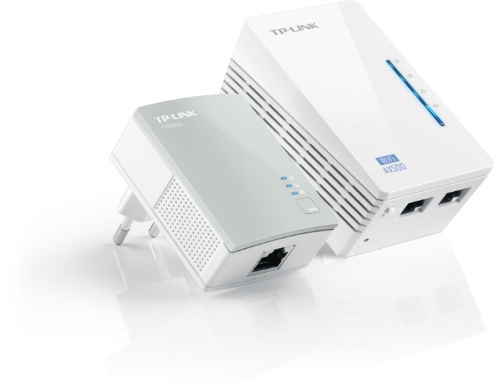 TP-LINK AV 500 WiFi Powerline Extender Starter Kit, 500Mbps, WLAN, val ryhmässä TIETOKOONET & TARVIKKEET / Verkko / Wifi-vahvistimet @ TP E-commerce Nordic AB (C14718)