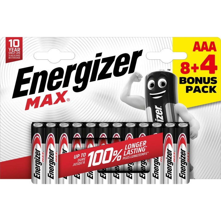 Energizer Alkaliparisto AAA | 1.5 V DC | 12 - Läpipainopakkaus ryhmässä KODINELEKTRONIIKKA / Paristot & Laturit / Akut / AAA @ TP E-commerce Nordic AB (C14778)