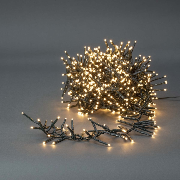 Nedis Jouluvalot | Klusteri | 576 LED\'s | Lämmin Valkoinen | 4.20 m | Kevyet vaikutukset: 7 | Sisä- tai ulkotila | Verkkovirtakäyttöinen ryhmässä KODINELEKTRONIIKKA / Valaistus / LED-silmukka @ TP E-commerce Nordic AB (C14795)
